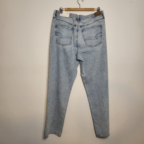 American Eagle 90s Straight  Comfort Stretch Waistband Blue Jeans Size 16/33W - Picture 7 of 15